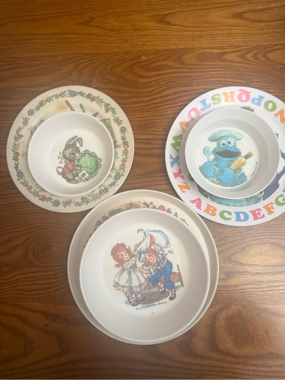 Vintage Child Plates and Bowls